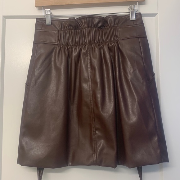 Vegan Leather Skirt - Picture 3 of 3